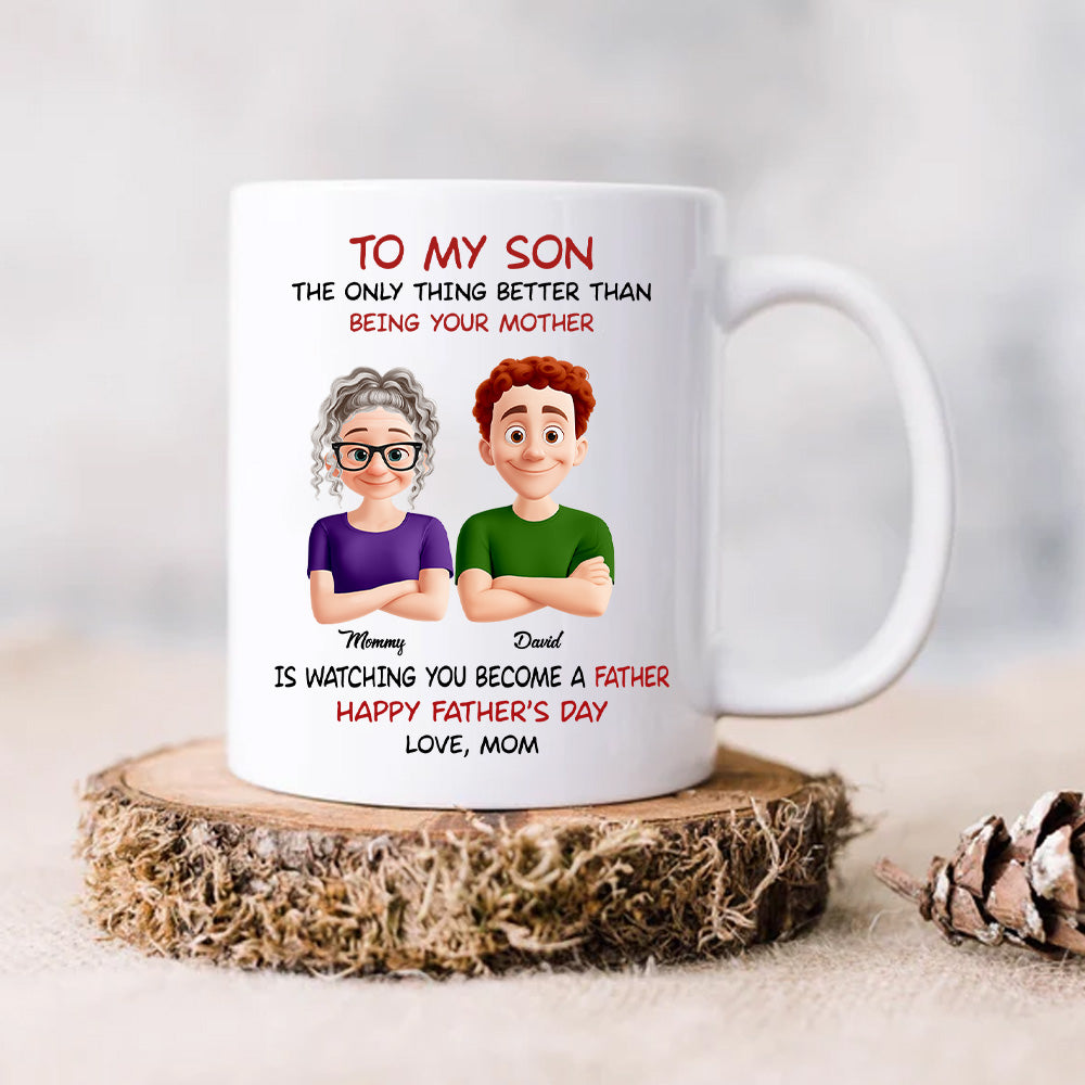 To My Son Personalized Mug For Son From Mom Nh00