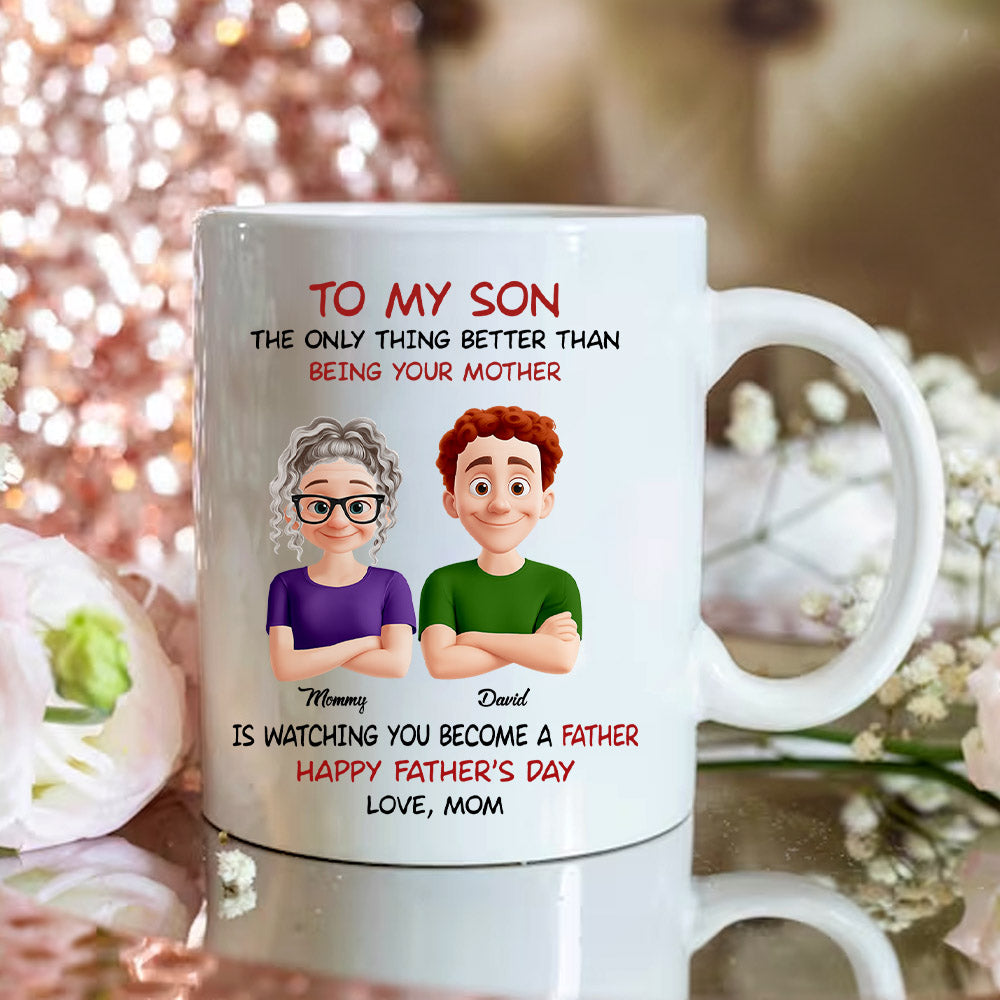 To My Son Personalized Mug For Son From Mom Nh00