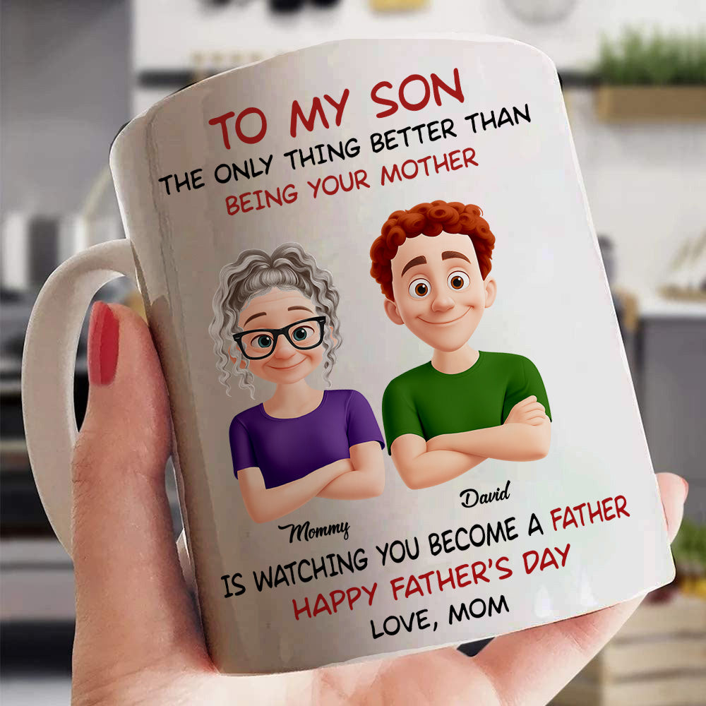 To My Son Personalized Mug For Son From Mom Nh00