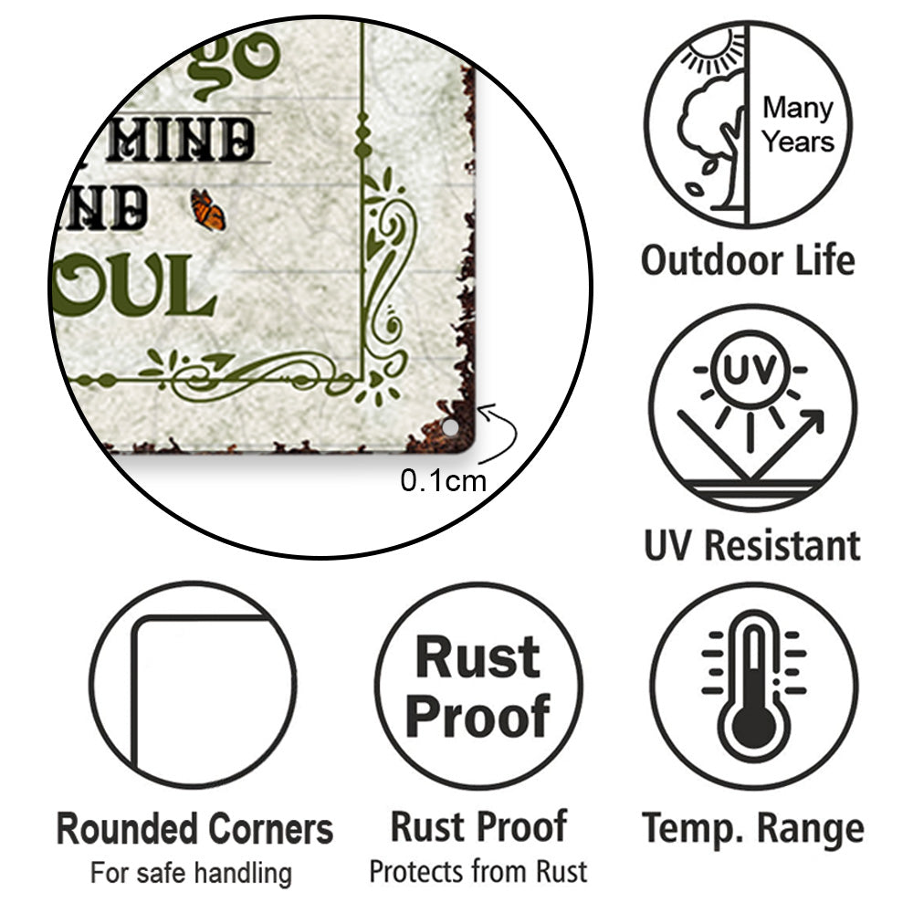 Garden Is My Soul - Custom Metal Sign For Gardening Lovers - Personalized Garden Metal Sign NA04 Li29