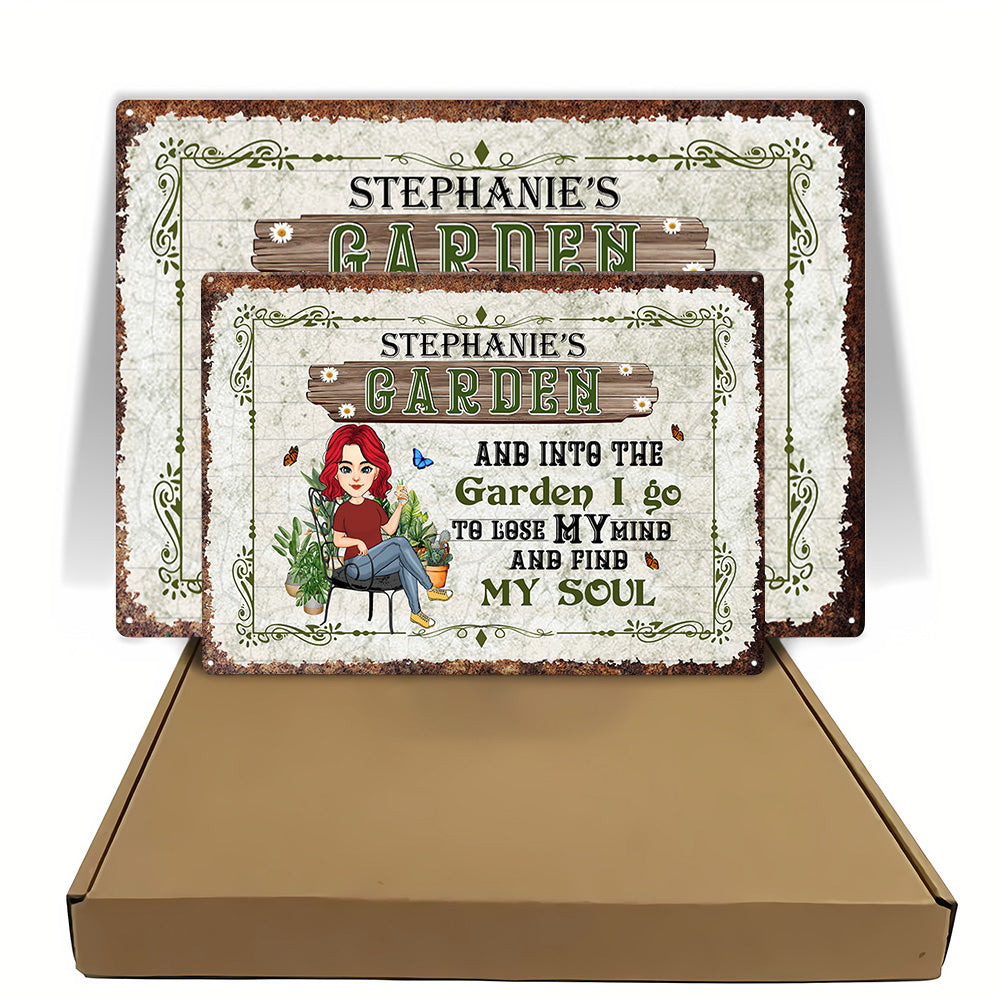 Garden Is My Soul - Custom Metal Sign For Gardening Lovers - Personalized Garden Metal Sign NA04 Li29