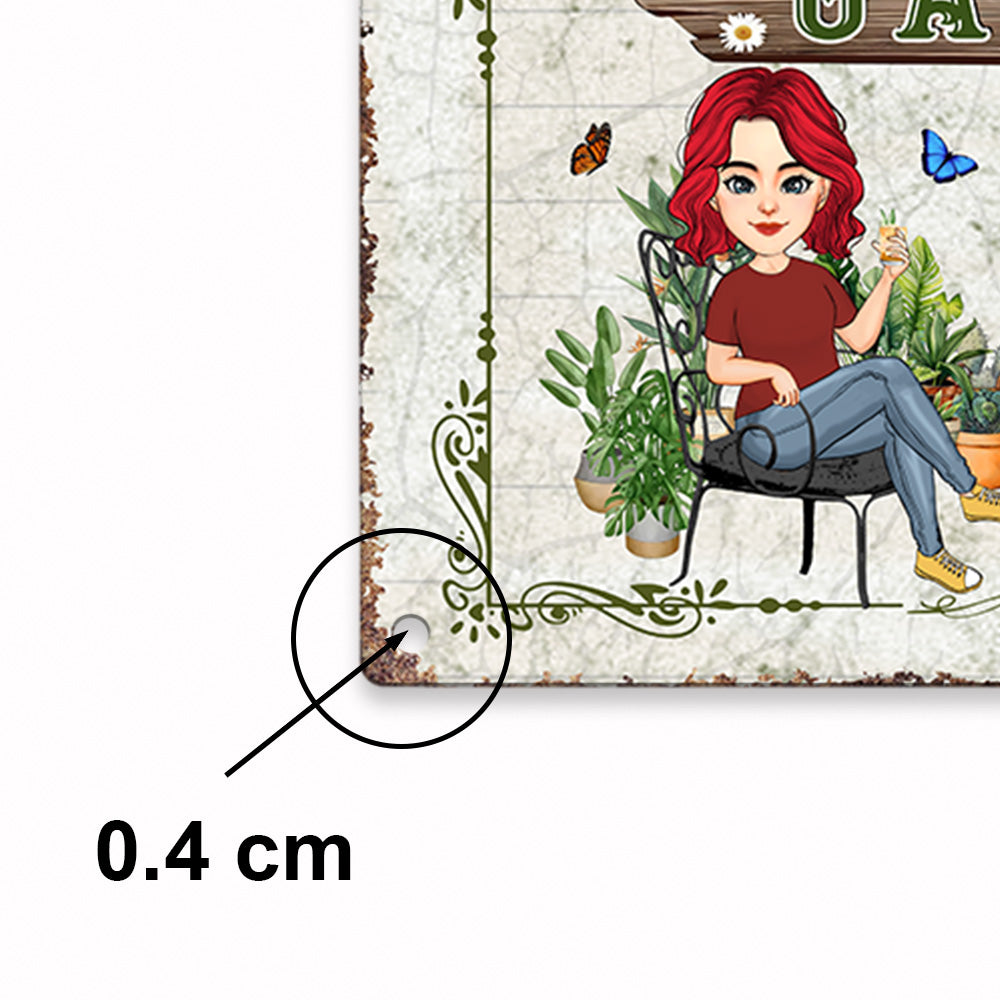 Garden Is My Soul - Custom Metal Sign For Gardening Lovers - Personalized Garden Metal Sign NA04 Li29