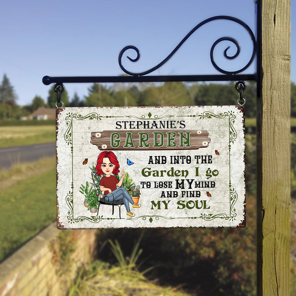 Garden Is My Soul - Custom Metal Sign For Gardening Lovers - Personalized Garden Metal Sign NA04 Li29