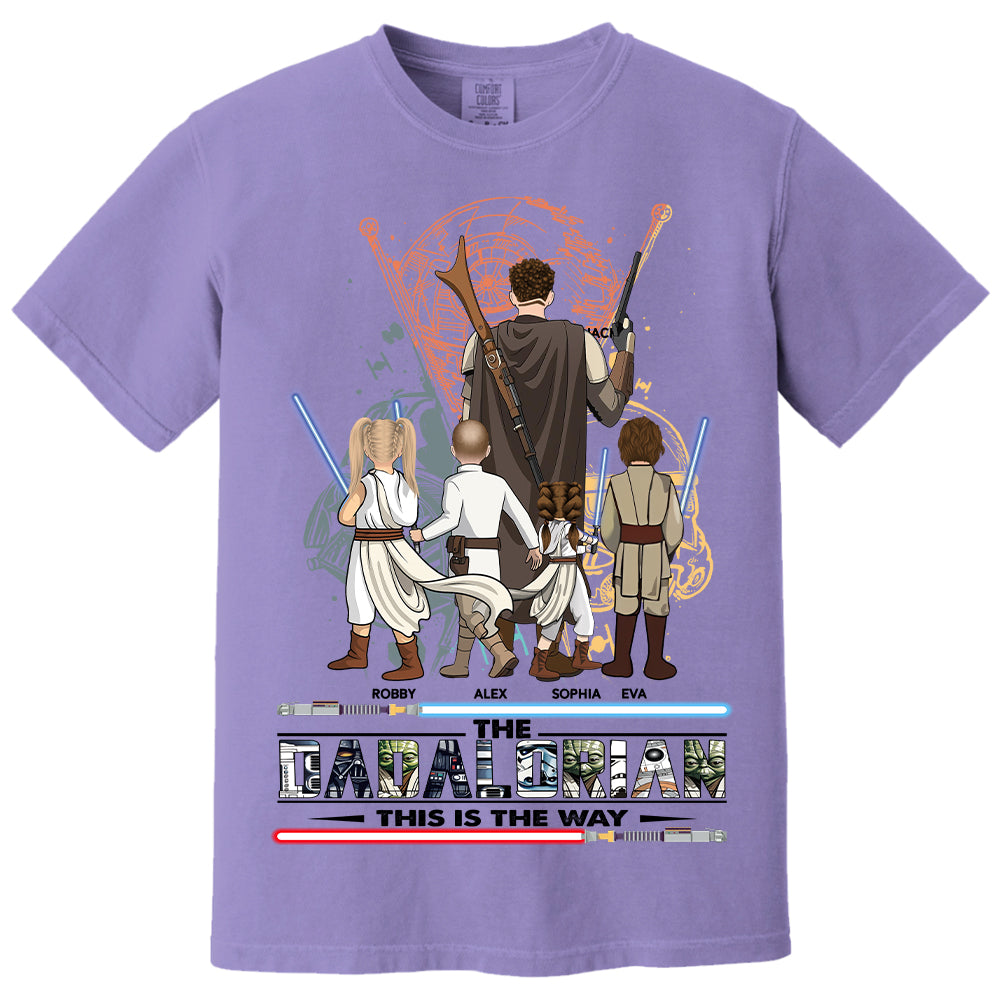 Best Dad Ever - The Dadalorian Personalized Shirt Gift For Dad - Custom Father's Day Gift 2025 New Nh00