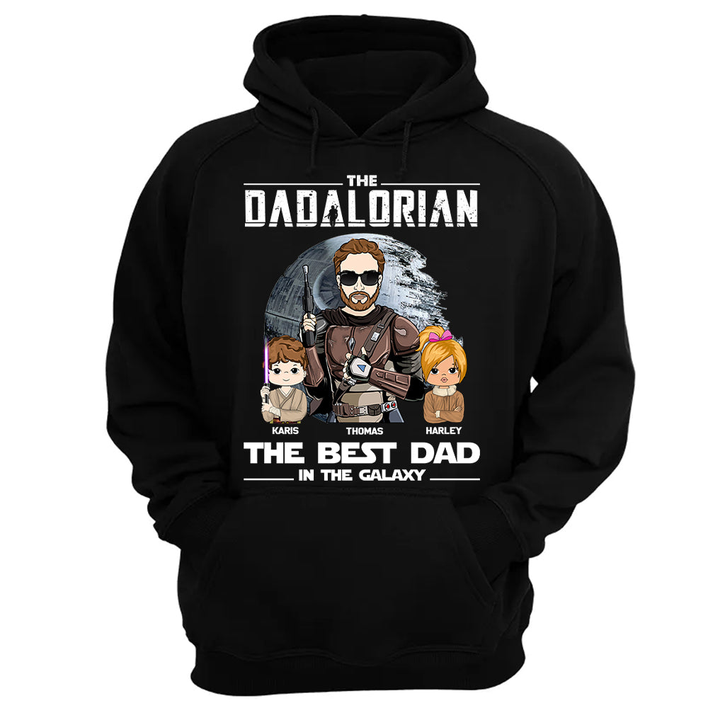 Personalized The Dadalorian The Best Dad In The Galaxy Shirt Gift For Dad - Birthday & Father's Day Gift