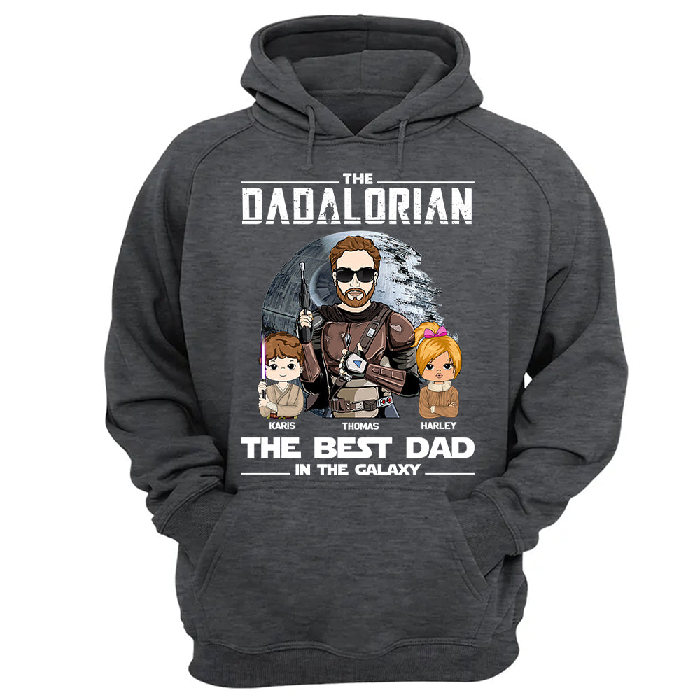 Personalized The Dadalorian The Best Dad In The Galaxy Shirt Gift For Dad - Birthday & Father's Day Gift