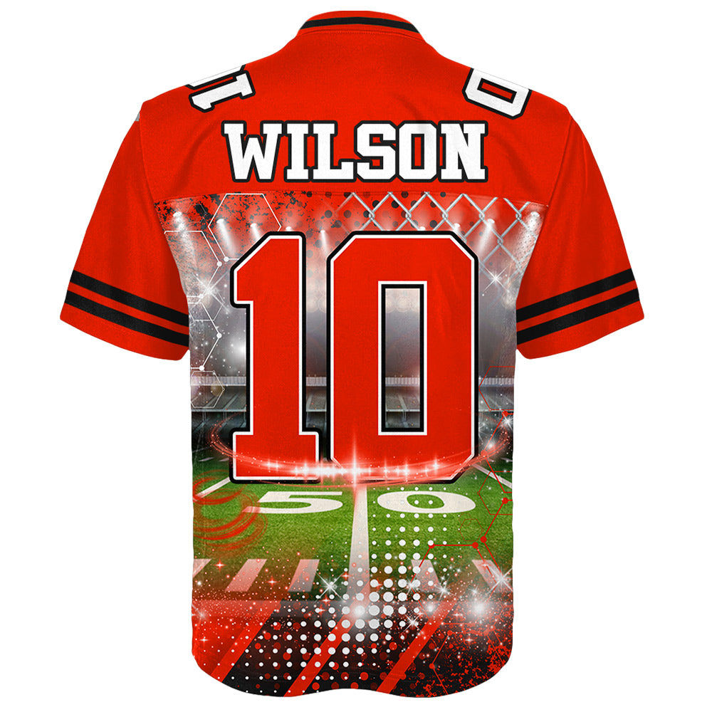 Custom Photo Football Game Day Football Jersey Gift For Football Lovers - Personalized Gift For Football Player Do99