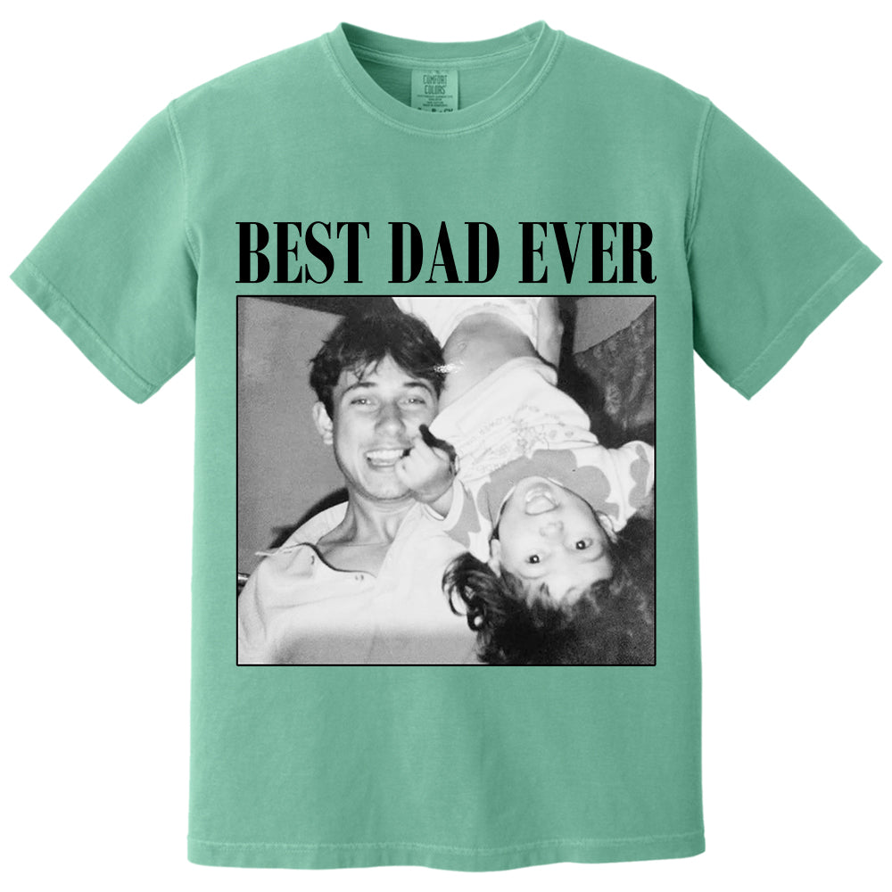Custom Photo Dad Shirt, Personalised Comfort Colors Dad Shirt, Dad Picture Tshirt , Christmas Gift for Dad, Dad Tee, Dad Gift, Grandpa Gift VH01