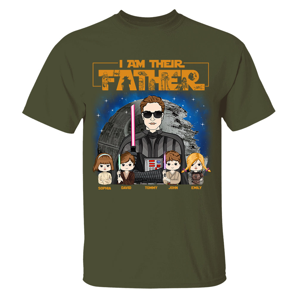 I Am Their Father, Father's Day Gifts 2025, Gift for Dad, Personalized Shirt T1807 Hv01