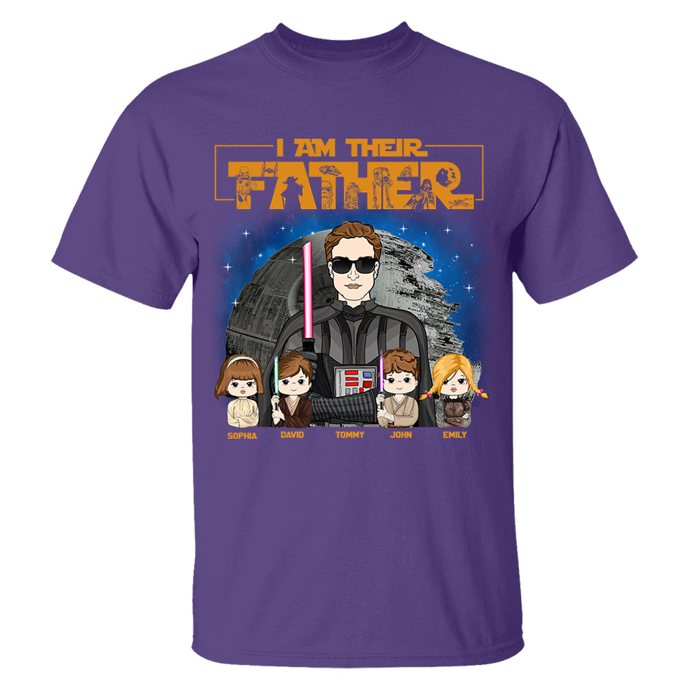 I Am Their Father, Father's Day Gifts 2025, Gift for Dad, Personalized Shirt T1807 Hv01