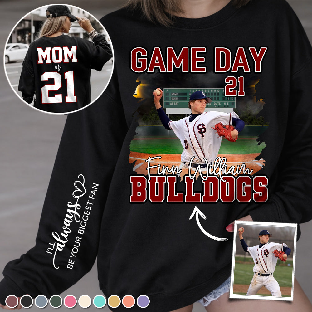 Personalized I Will Always Be Your Biggest Fan  Baseball Game Day Personalized Shirt Custom Team Name Gift For Baseball Player Na02 Hv01