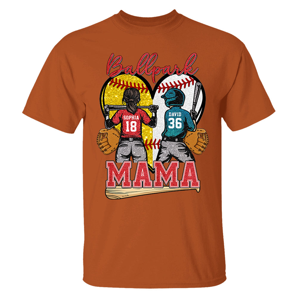 Baseball Grandma Mom - Personalized Shirt For Baseball Softball Family Mother's Day NA04 Pt99