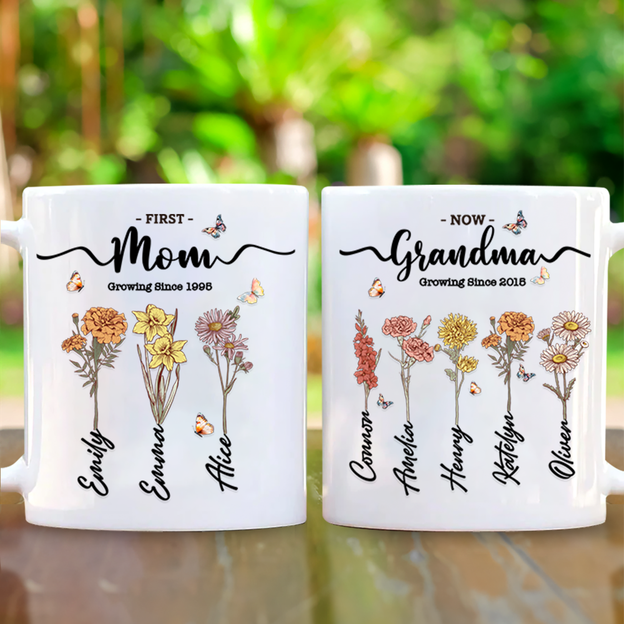 Custom Grandma's Garden Mug, Custom Grandkid Name Mug, Mother's Day Gift, Grandma Gift, Grandma Mug Gift