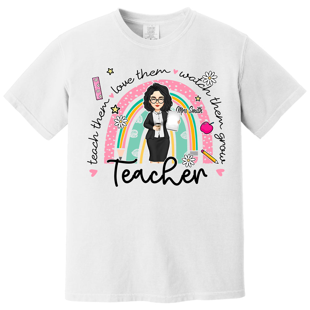 Teacher Love Inspire - Back To School Personalized Shirt - Custom Job Titles NA04 Dng11