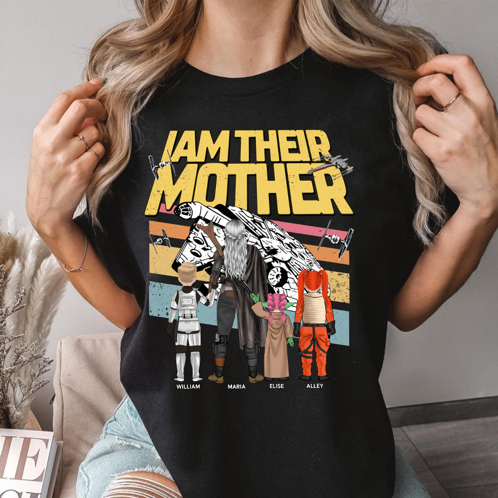 I Am Their Mother -Personalized Shirt For Mom - Custom Kid Shirt Mother's Day NA04  Hv01