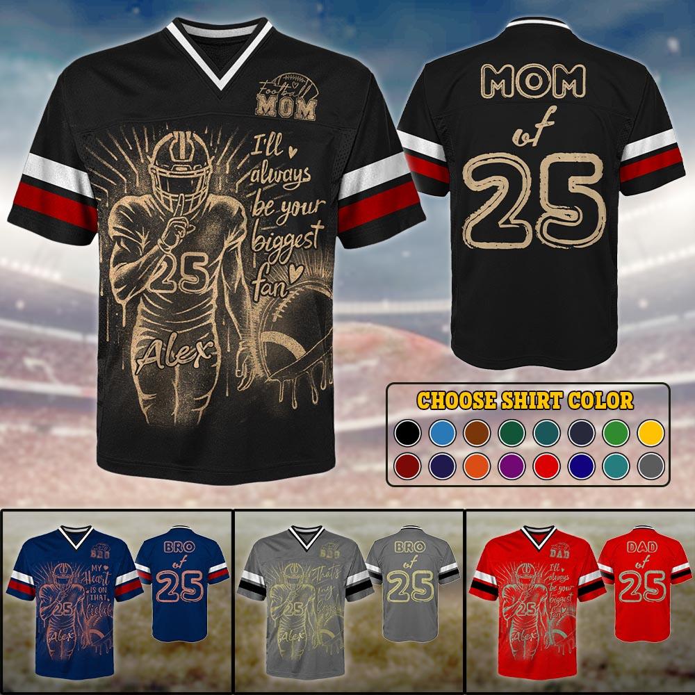 Custom Bleach Style Football Player Football Jersey Shirt Gift For Football Lovers - Personalized Gift For Football Player Nh00