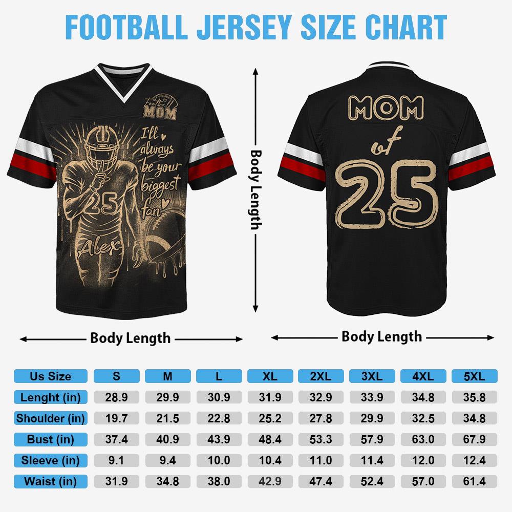 Custom Bleach Style Football Player Football Jersey Shirt Gift For Football Lovers - Personalized Gift For Football Player Nh00