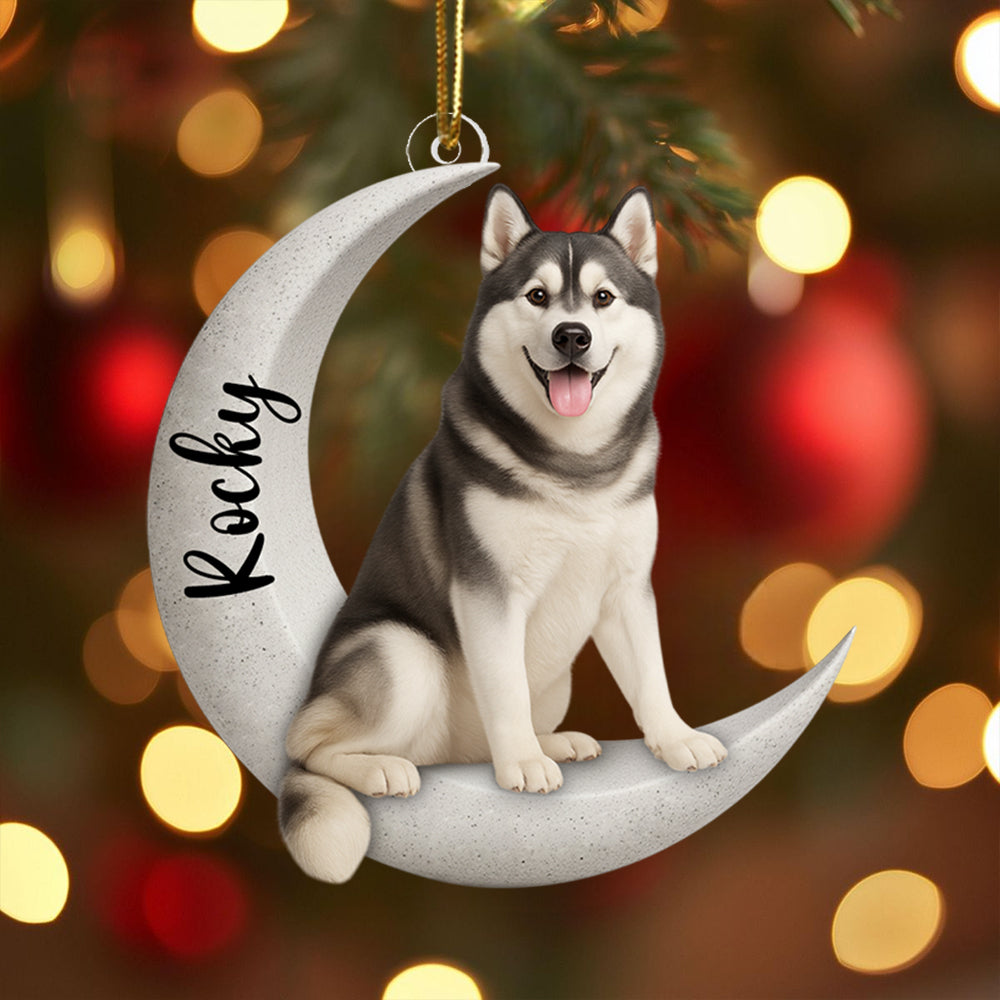 Personalized Dog Sit On A Paw Ornament, Personalized Pet Bone Xmas Decoration, New Puppy Gift 2025, Acrylic Christmas Tree Ornament for Dog Owner, Pet Keepsake
