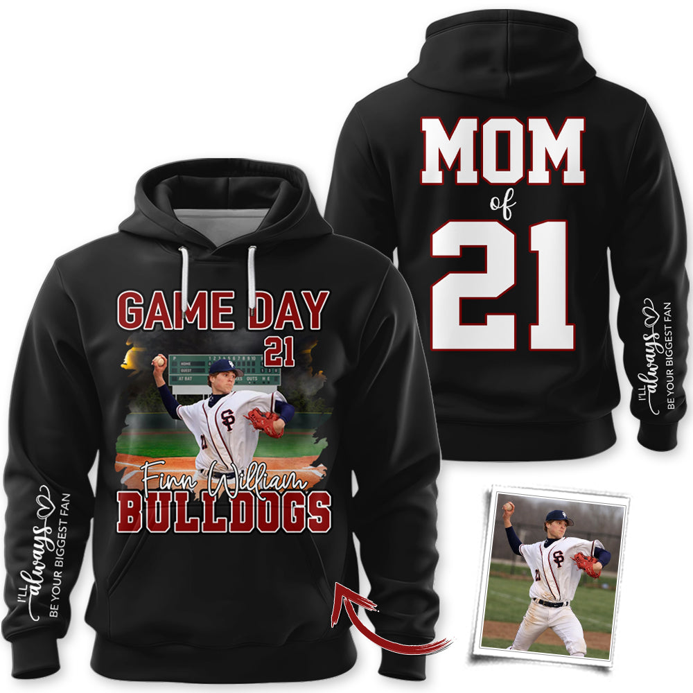 Personalized I Will Always Be Your Biggest Fan  Baseball Game Day Personalized Shirt Custom Team Name Gift For Baseball Player Na02 Hv01