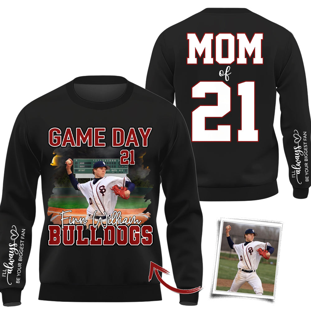 Personalized I Will Always Be Your Biggest Fan  Baseball Game Day Personalized Shirt Custom Team Name Gift For Baseball Player Na02 Hv01