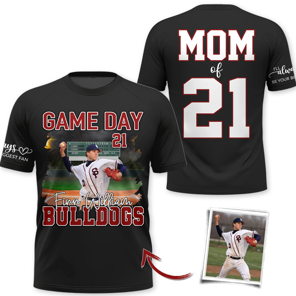 Personalized I Will Always Be Your Biggest Fan  Baseball Game Day Personalized Shirt Custom Team Name Gift For Baseball Player Na02 Hv01
