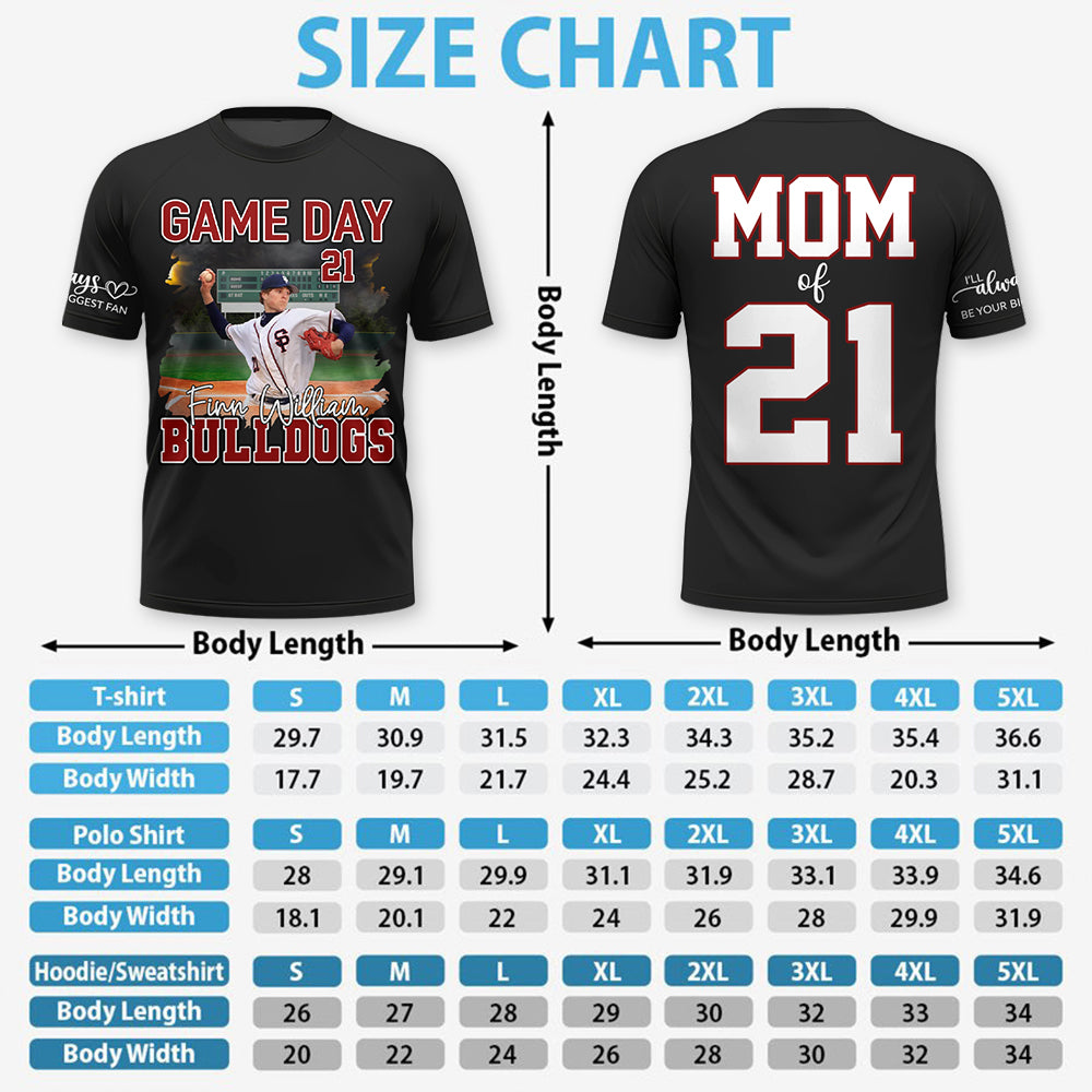 Personalized I Will Always Be Your Biggest Fan  Baseball Game Day Personalized Shirt Custom Team Name Gift For Baseball Player Na02 Hv01