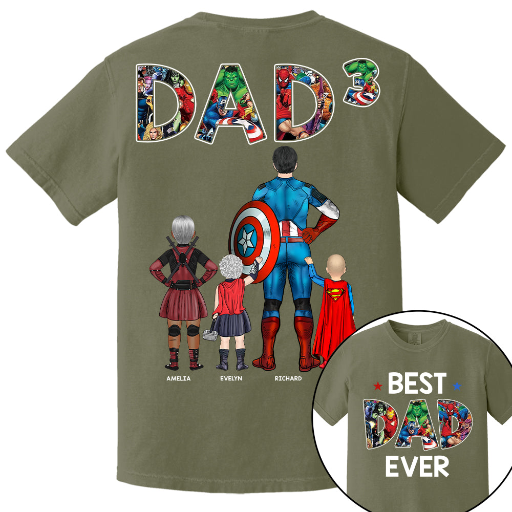 Best Dad Ever - Personalized Shirt Gifts For Dad  Hv01