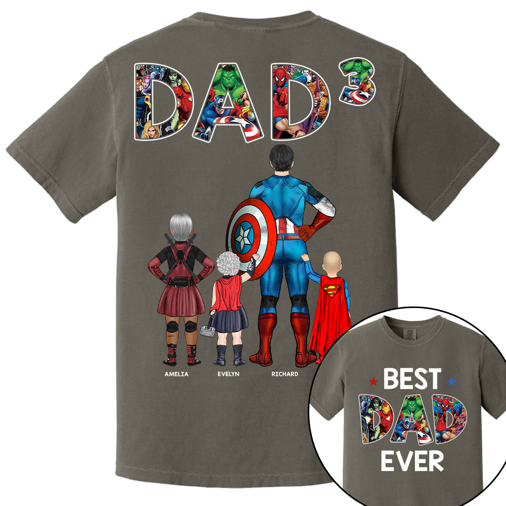 Best Dad Ever - Personalized Shirt Gifts For Dad  Hv01