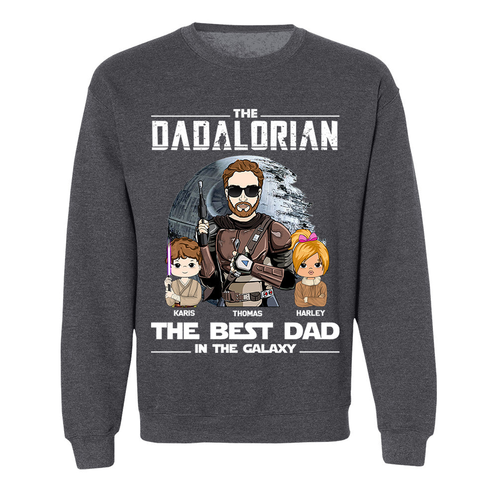 Personalized The Dadalorian The Best Dad In The Galaxy Shirt Gift For Dad - Birthday & Father's Day Gift