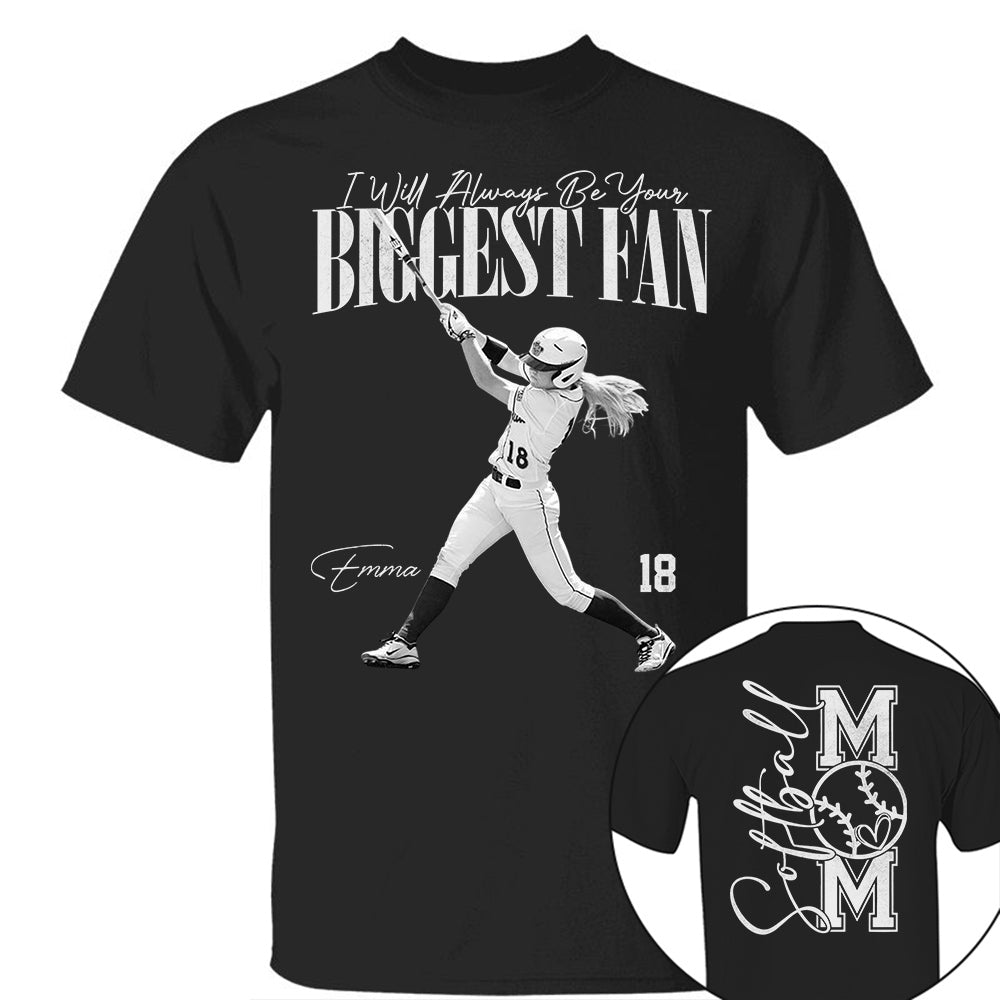 I'll Always Be Your Biggest Fan - Washed Tee Retro Bootleg Shirt For Softball Player Vr2 Na02 Do99
