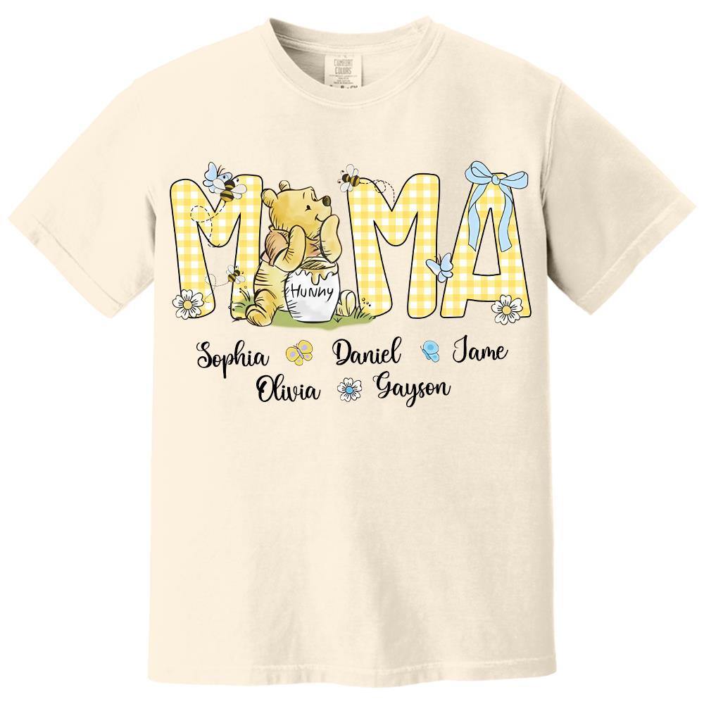 Personalized Mama Bear, Grandma Bear, Promoted to Nana T-shirt Hv01