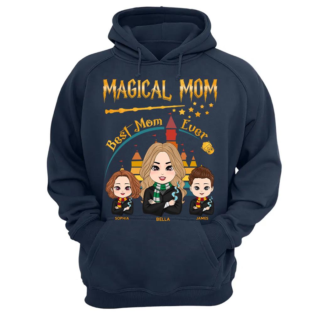 Personalized Wizard Mom Shirt Magical Potter Mom Outfit, Best Mom Ever, Fantastic Mom Gift L0411 Hv01