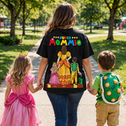 Custom Super Mommio Shirt, Personalized Mommio T-Shirt, Mothers Day Gift Tshirt, Mommio Shirt, Custom Kids Name Mom Shirt, Gamer Mom TShirt Back Print Nh00