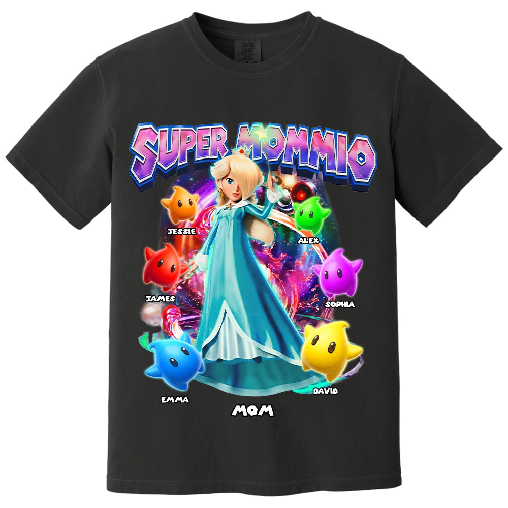 Personalized Vintage Princess Super Mommio T-Shirt, Super Mommio Retro 90s Graphic Tee, Universal Studios Shirt VH01