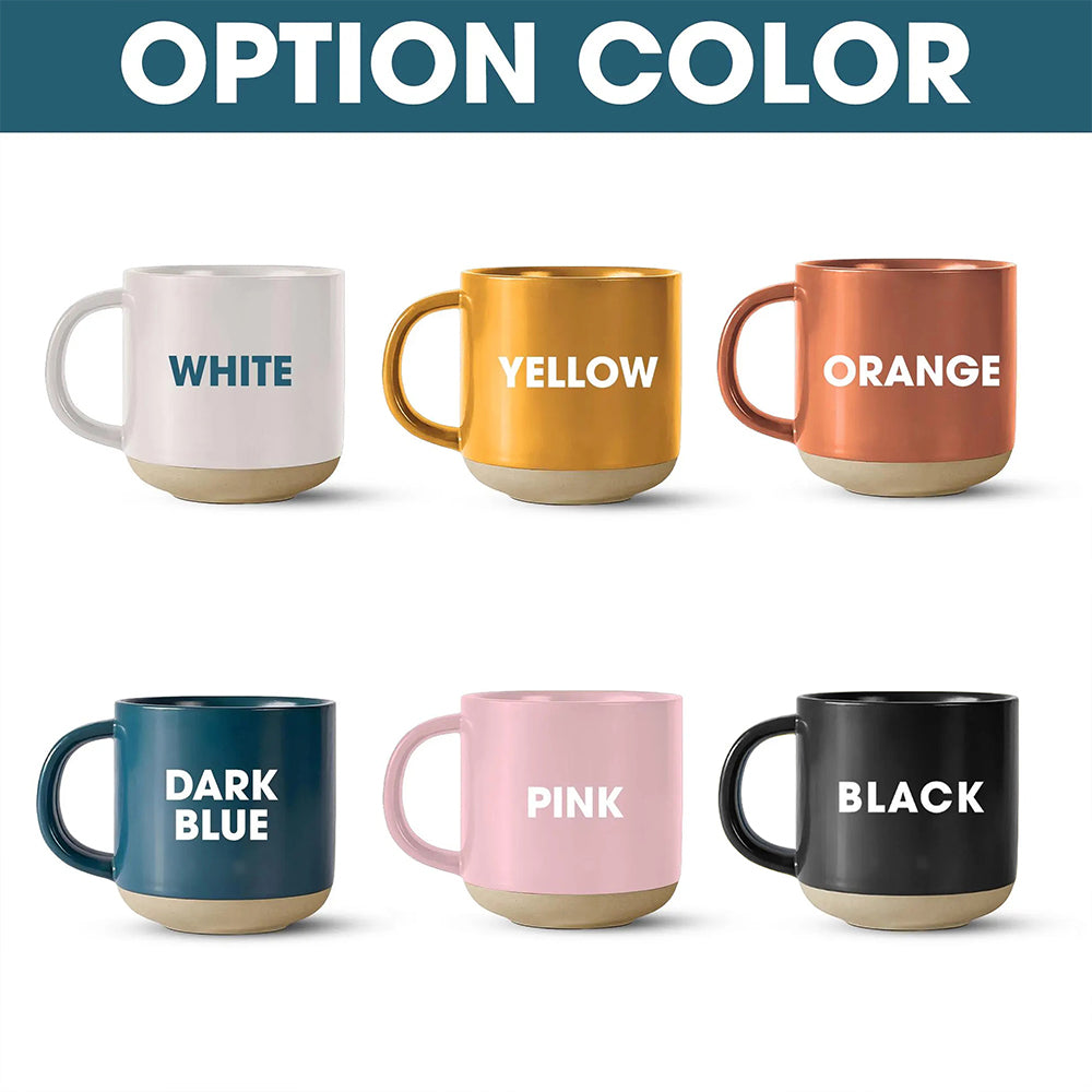 Personalized Watercolor Photo Pottery Mug, Custom Picture Coffee Cup Gift For Family, Couple Image Memories Gift, Besties Gift, Grandma Gift Hv01