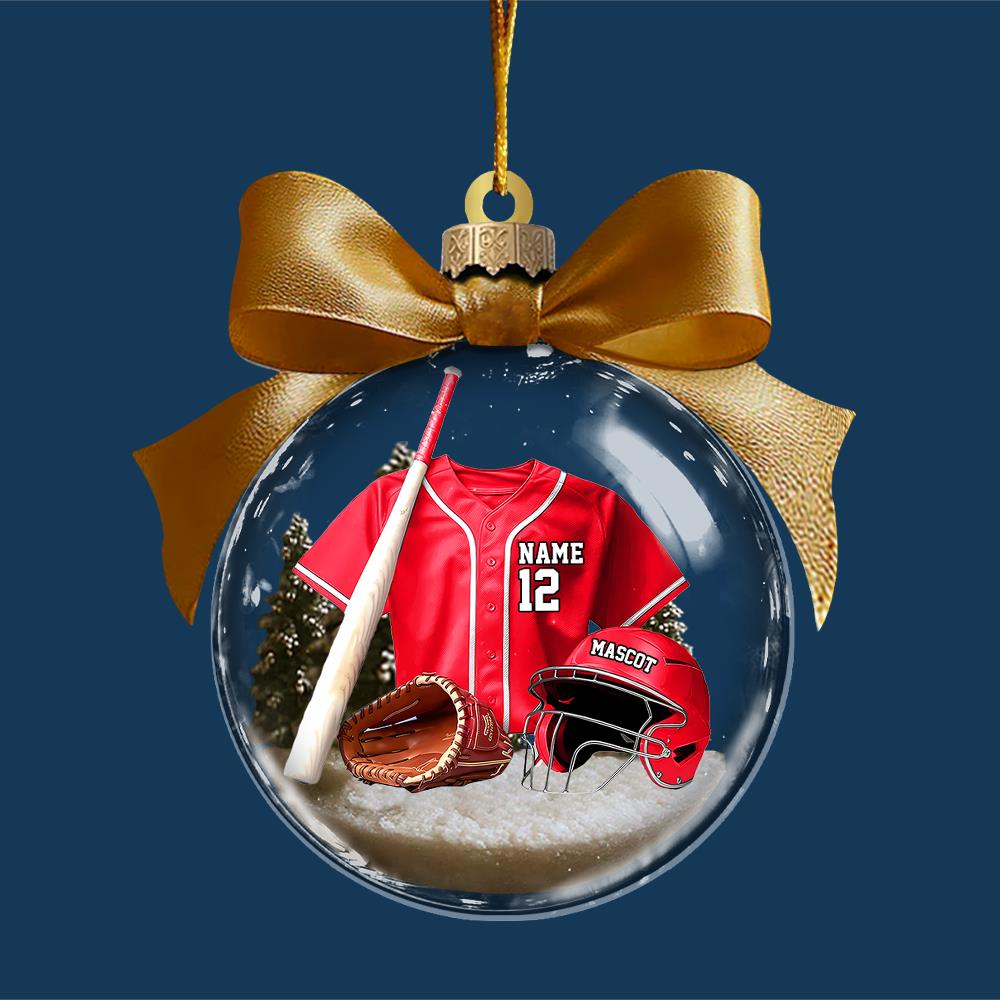 Personalized Baseball Uniform Acrylic Ornament - Gifts For Baseball Lovers Vr2 A2110 Nh00