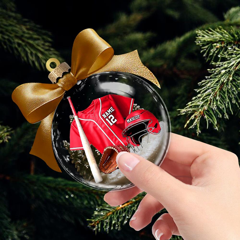 Personalized Baseball Uniform Acrylic Ornament - Gifts For Baseball Lovers Vr2 A2110 Nh00