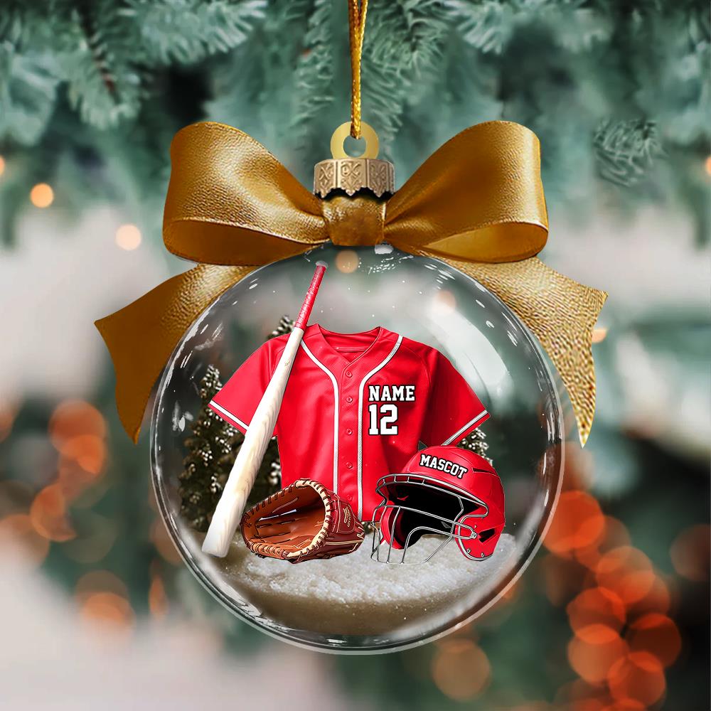 Personalized Baseball Uniform Acrylic Ornament - Gifts For Baseball Lovers Vr2 A2110 Nh00