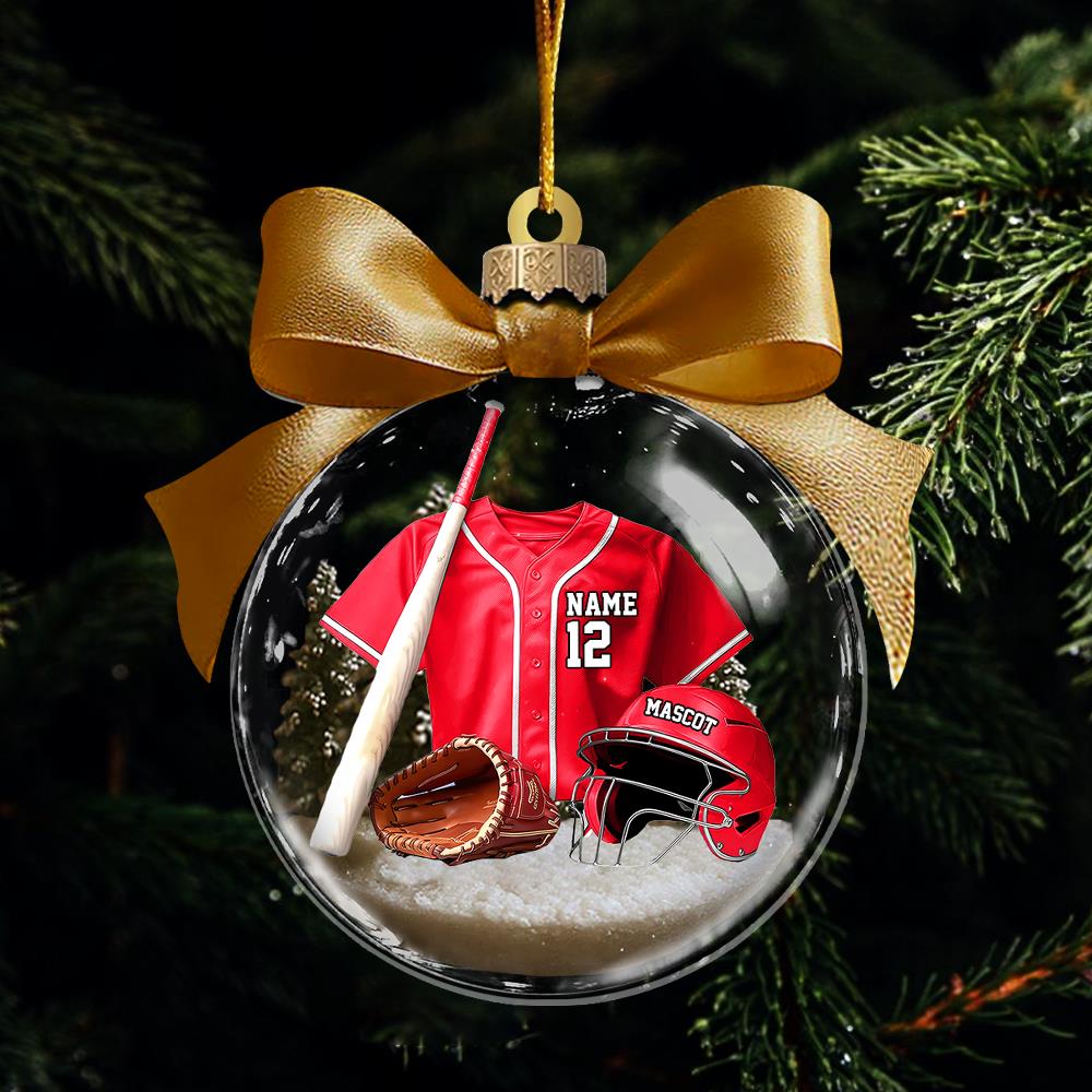 Personalized Baseball Uniform Acrylic Ornament - Gifts For Baseball Lovers Vr2 A2110 Nh00