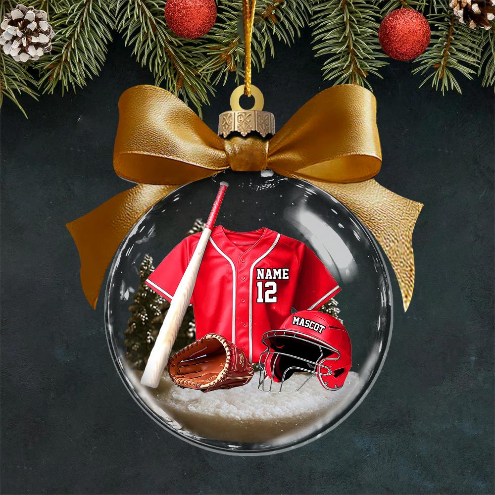 Personalized Baseball Uniform Acrylic Ornament - Gifts For Baseball Lovers Vr2 A2110 Nh00