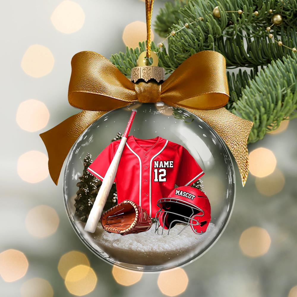Personalized Baseball Uniform Acrylic Ornament - Gifts For Baseball Lovers Vr2 A2110 Nh00