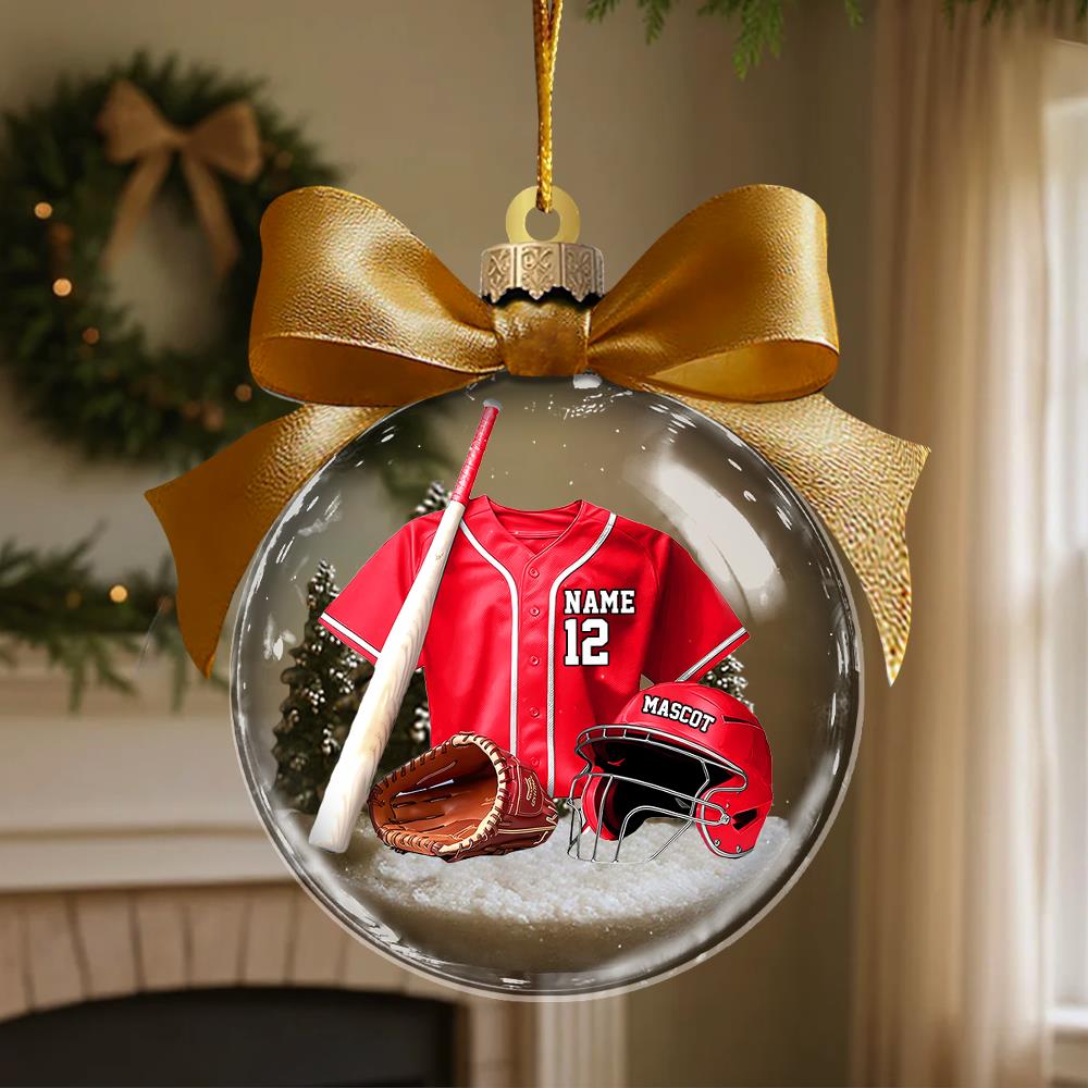 Personalized Baseball Uniform Acrylic Ornament - Gifts For Baseball Lovers Vr2 A2110 Nh00