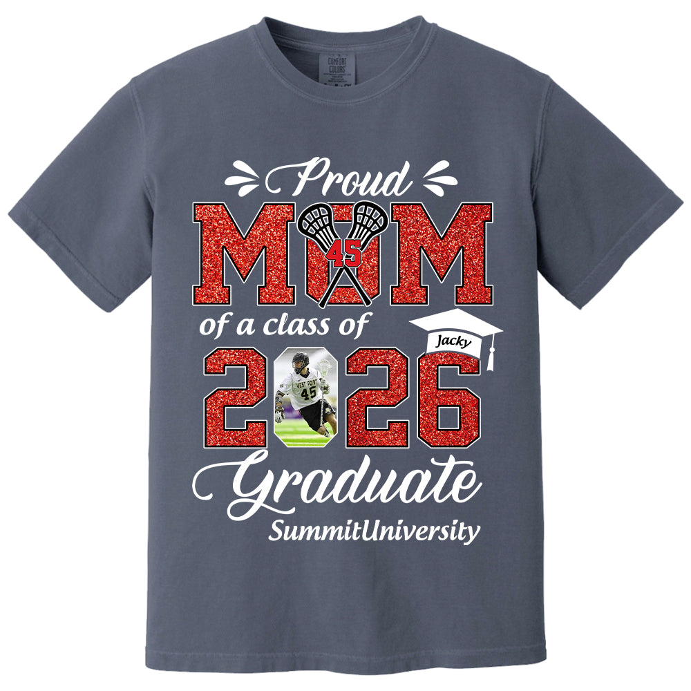 Personalized Lacrosse Graduation Shirt Class of 2026 Custom Senior Shirt Family Graduation Gift Lacrosse Senior 2026 Shirt Na02 T24