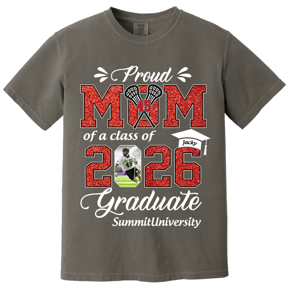 Personalized Lacrosse Graduation Shirt Class of 2026 Custom Senior Shirt Family Graduation Gift Lacrosse Senior 2026 Shirt Na02 T24