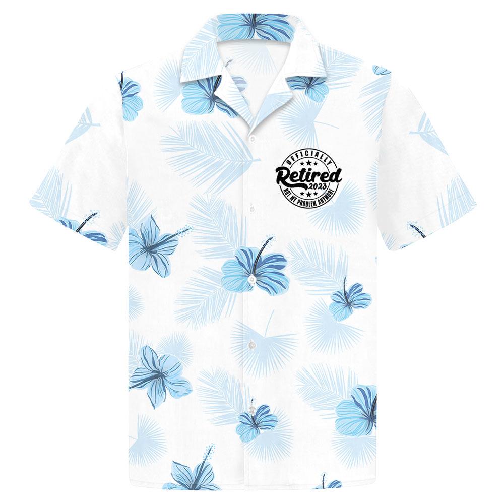 The Queen Has Retired - Personalized Hibiscus Hawaiian Shirt Retirement Gift For Grandma Ph99 Nh00