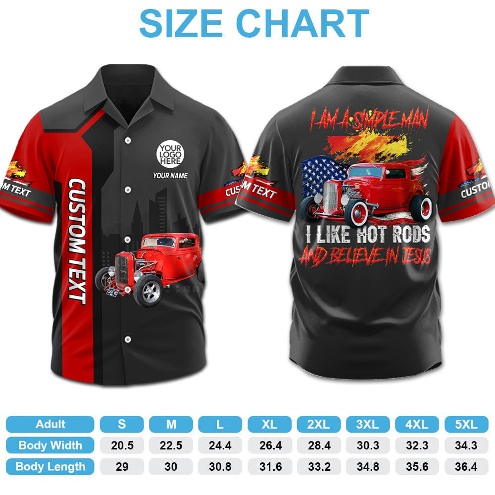 Like Hot Rod And Believe In Jesus - Custom Photo Hot Rod Hawaiian Shirt A2110 Pt99