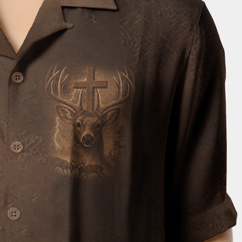 I've Got Hunting In My Veins And Jesus In My Heart Hawaiian Shirt Li29