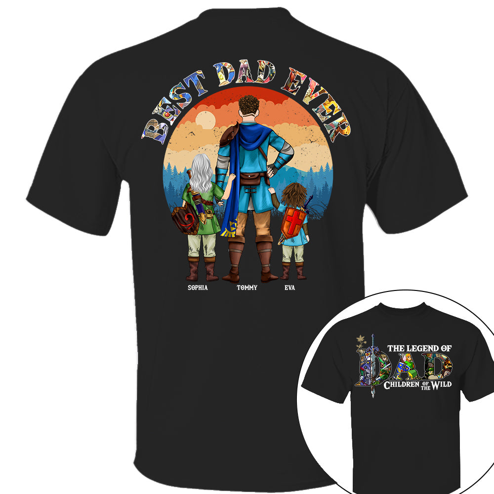 The Legend Of Dad Children Of The Wild, Best Dad Ever, Personalized Shirt, Gift For Father's Day T1807 Nh00