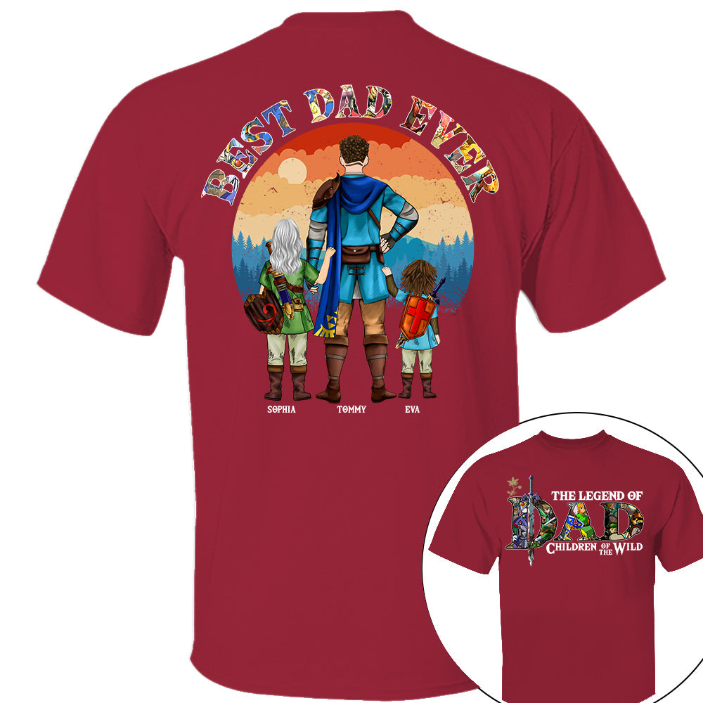The Legend Of Dad Children Of The Wild, Best Dad Ever, Personalized Shirt, Gift For Father's Day T1807 Nh00