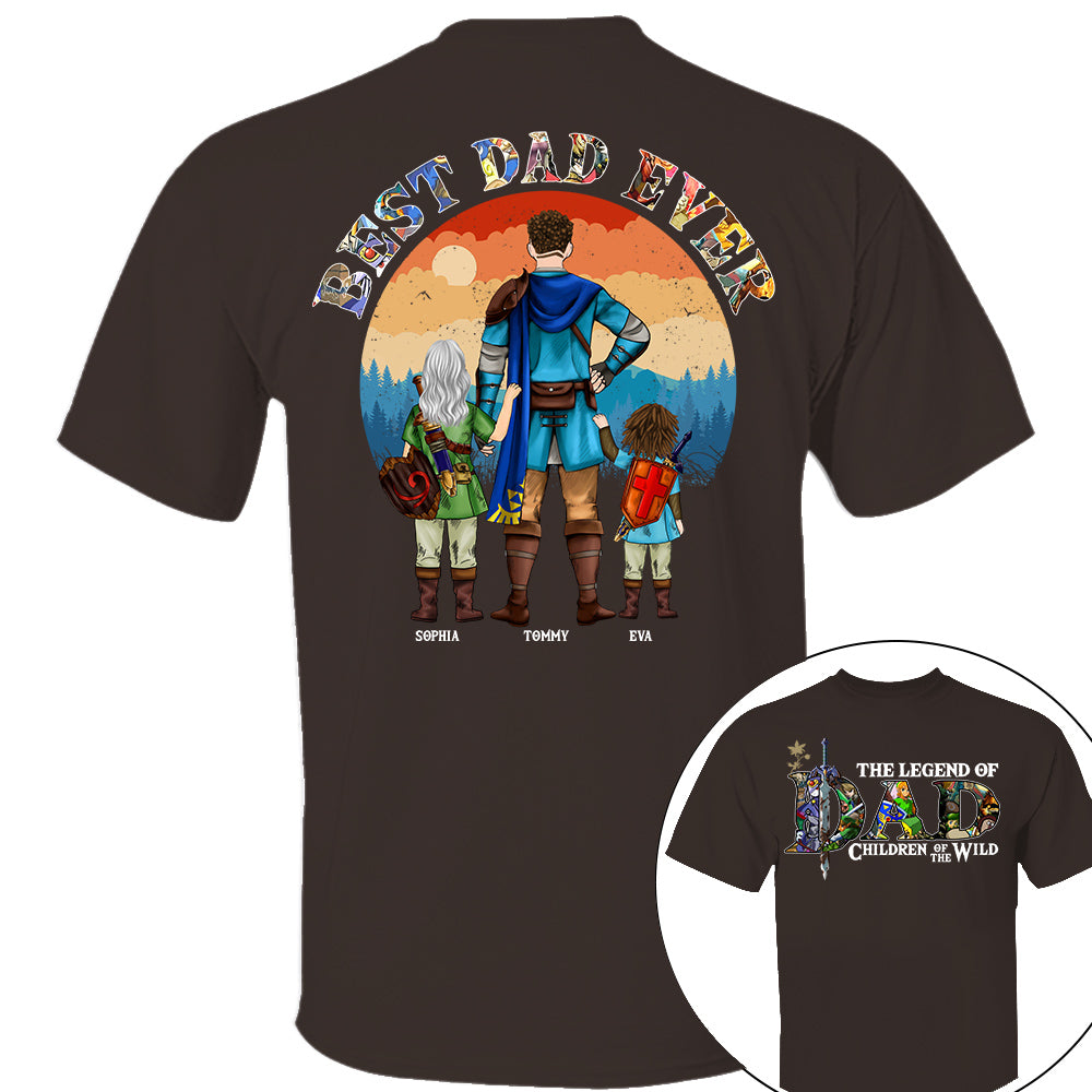 The Legend Of Dad Children Of The Wild, Best Dad Ever, Personalized Shirt, Gift For Father's Day T1807 Nh00